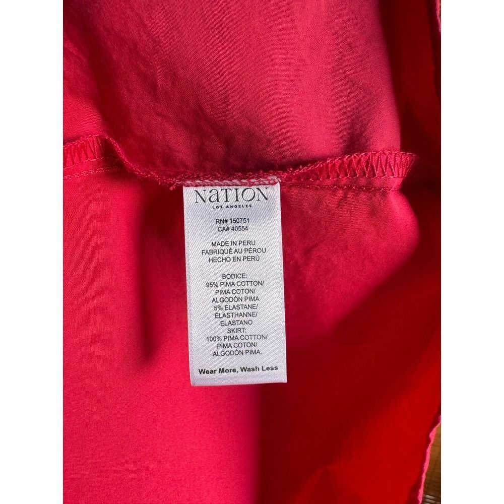 Nation LTD Los Angeles Fiona Midi Dress Red Small - Picture 5 of 5